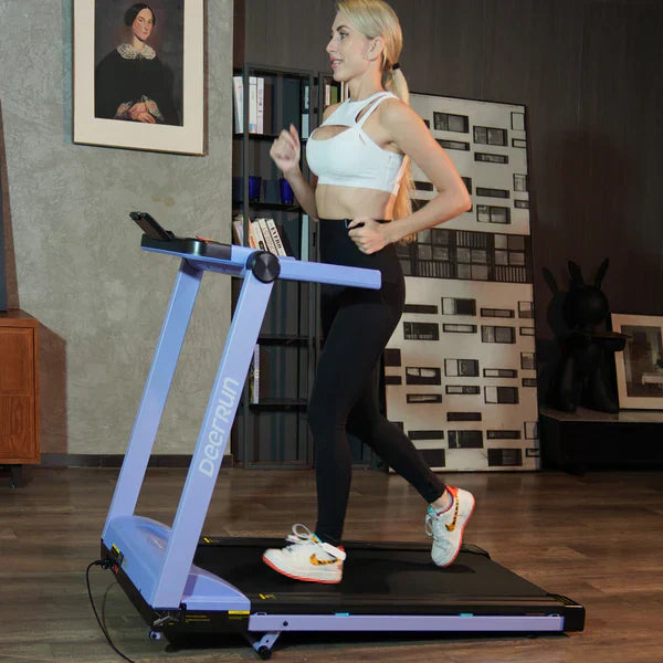 DeerRun A1 Pro Folding Smart Treadmill with 6% Incline - 16kph, 150kg