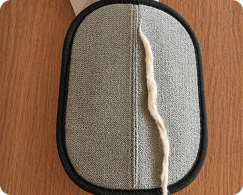 Swipe and CollectGlide lightly across any surface or directly over your pet. The fur lifts and locks onto the mesh as you move - watch it happen in real time