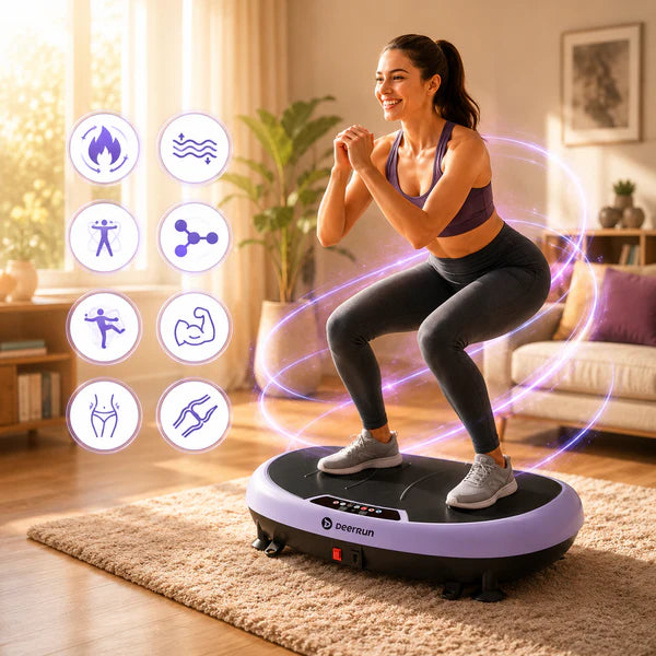 DeerRun® High-Power Full‑Body Vibration Plate Workout